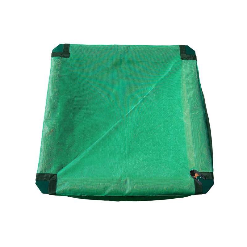 Gorilla Playsets Interlocking 3.62 ft. Square Sandbox with Cover and